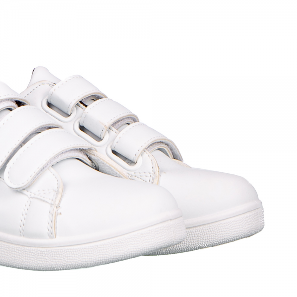 Παιδικά αθλητικά παπούτσια     Lamy λευκά με μαύρο, 3 - Kalapod.gr
